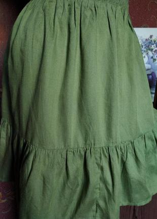 Літня коротка сукня хакі від asos4 фото