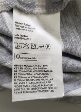 H&m mama платье для кормления xs s m 42 44 46 серо-белая полоска новое6 фото