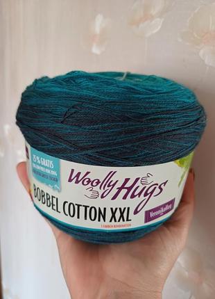 Градієнтна пряжа бобіна моток bobbel cotton xxl woolly hugs 250 грам 1000м