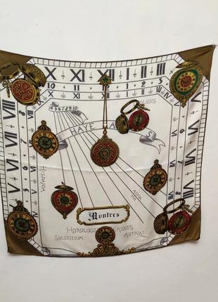 Винтажный шелковый платок  в стиле hermes /9529/