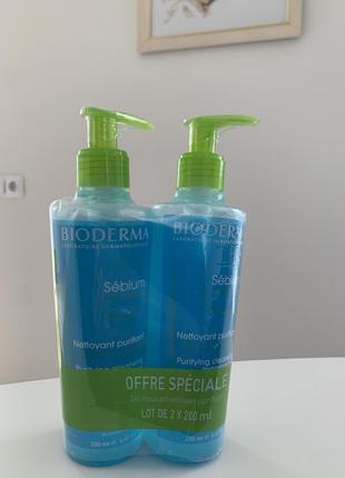 Гель для вмивання bioderma sebium3 фото