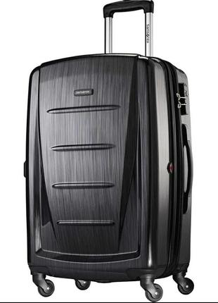 Дорожный чемодан, валіза samsonite winfield 2 black 100%policarbonate1 фото