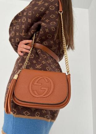 Сумка gucci stripe с фирменной канвой5 фото