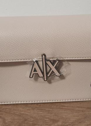 Сумка armani exchange. бежевая.оригинал2 фото