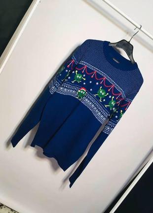 Синий свитер рождество брюссельская капуста burton3 фото