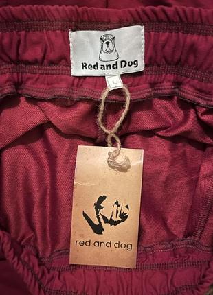 Спортивні штани брюки бренду red and dog червоні на весну літо осінь6 фото