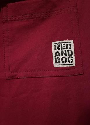 Спортивні штани брюки бренду red and dog червоні на весну літо осінь4 фото