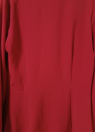 Красное двубортное платье пиджак mango9 фото