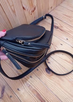 Стильная женская сумочка - клатч, черного цвета.6 фото