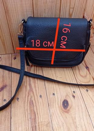 Стильная женская сумочка - клатч, черного цвета.7 фото