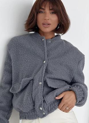 Бомбер букле