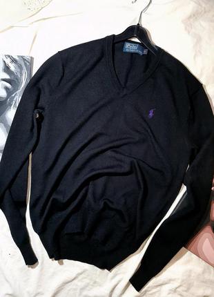 Пуловер polo ralph lauren оригинал 💯% шерсть мериноса (s)1 фото