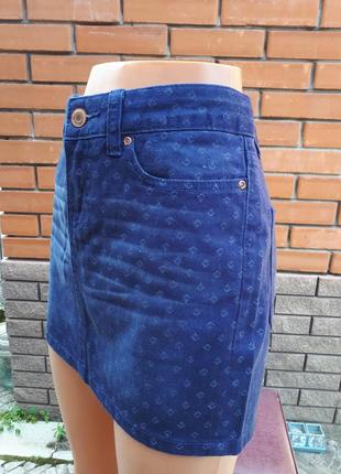 Спідниця від h&m джинсова із токого деніму синя2 фото