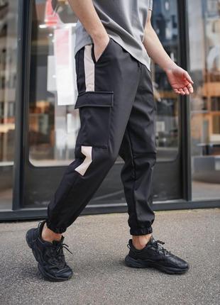 Чоловічі штани джогери (карго) з карманами,на мікрофлісі3 фото
