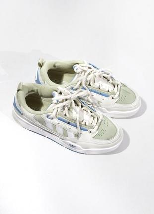 Жіночі шкіряні кросівки adidas adi2000 grey blue2 фото