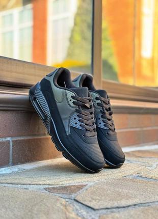 Кроссовки подростковые мужские, черные, кожаные 36-41р