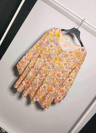 Персиковая блуза в цветах george6 фото