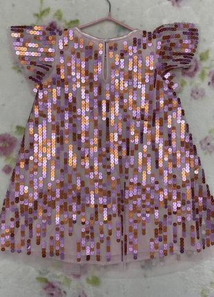 Сукня дитяча з паєтками2 фото