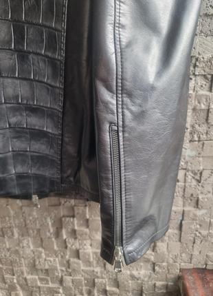 Ексклюзивна  дизайнерска куртка  косуха з крокодила7 фото