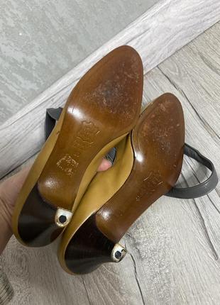 Вінтажні італійські туфлі шкіряні туфлі вінтаж 38р5 фото