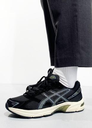 Asics gel-1130 жіночі/чоловічі кросівки демі з сіткою весна осінь чорні якість 🔝 женские/мужские кроссовки демисезонные черные топ качество