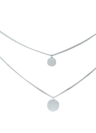 Серебряное колье ogosilver с без камней, вес изделия 3,11 гр (1983171) 450480 размер