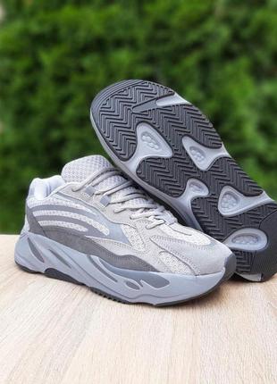 Чоловічі кросівки | adidas yeezy boost 700 v2 | світло-сірі | замша/текстиль, :418 фото