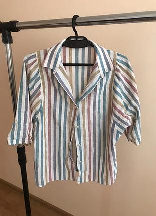 Блузка сорочка в полоску
