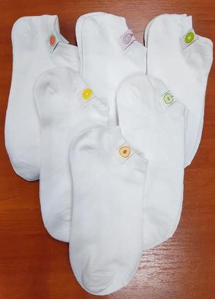 Набір із 6 пар білих шкарпеток5 фото