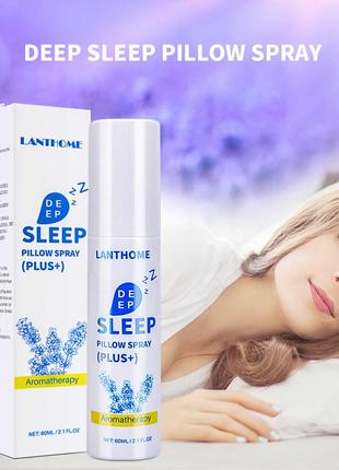 Арома-спрей для подушки sleep pillow spray сприяє розслабленню та швидкому засинанню, 60 мл, натуральні олії, флакон-спрей1 фото