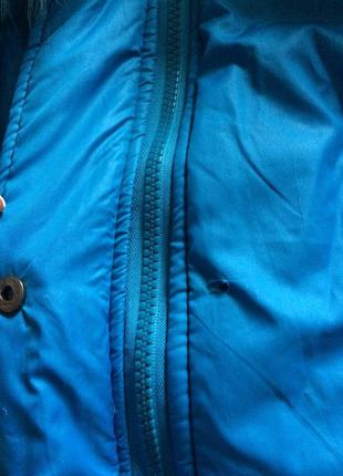 Теплая курточка синего цвета3 фото
