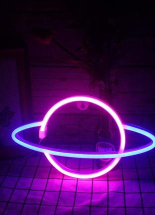 Настенный светильник - ночник neon jupiter pink