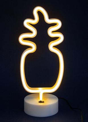 Ночной светильник — neon lamp series — pineapple