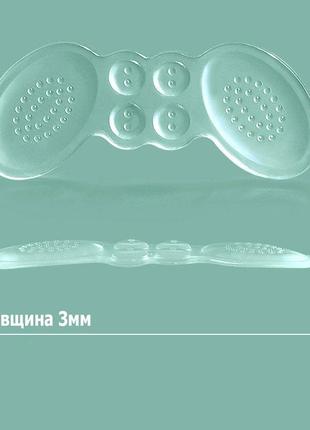 Гелеві вкладиші у взуття від натирання 3мм. силіконові вкладки метелики для взуття. силіконові вставки