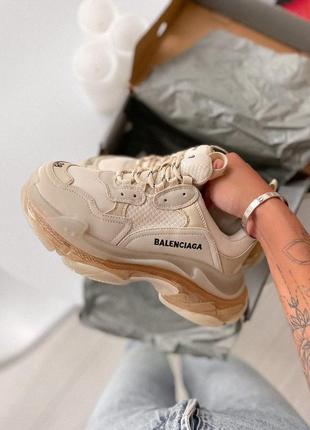 Кросівки balenciaga beige кросівки