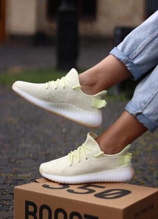 Жіночі кросівки adidas yeezy boost 350 v2 “butter“
