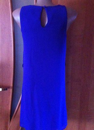Красивое фиолетовое шифоновое короткое платье5 фото