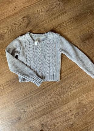 Свитер в школу укорочённый