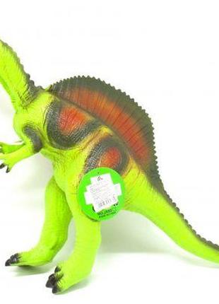 Динозавр резиновый "спинозавр", большой, со звуком (зеленый) от egorka