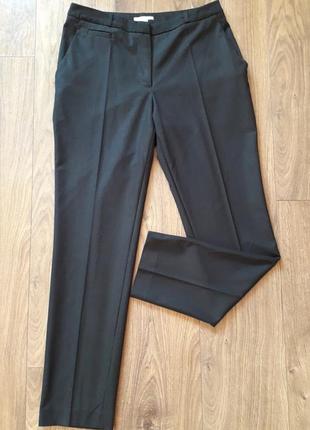 Чорні базові завужені брюки (h&m)2 фото