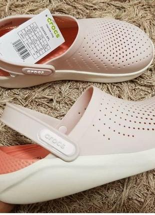 Кроксы лайтрайд crocs literide powder/white2 фото