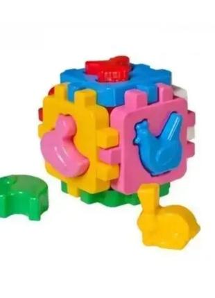 Іграшка куб "розумний малюк свійські тварини технок"1 фото