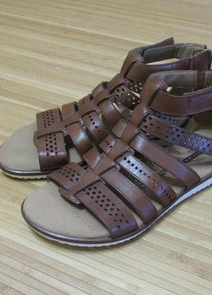 clarks women s kele lotus gladiator sandal tan full grain leather 1290 44102088