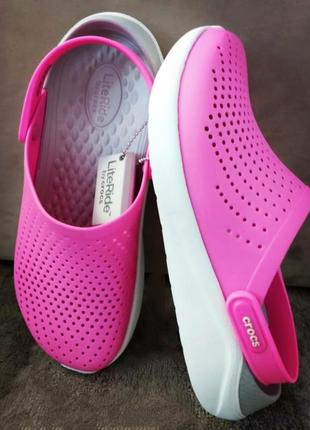 Crocs literide electric pink крокс лайтрайд розовые 37,38,39 р1 фото