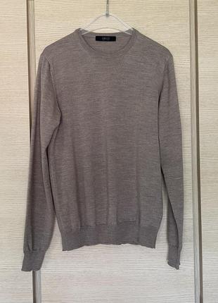 Пуловер вовняної стильний преміум бренд італії vneck розмір l