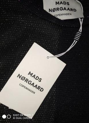 Mads nørgaard copenhagen платье плаття з люрексом виріз на спині міді розмір  xs4 фото