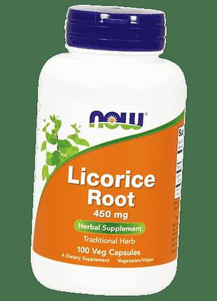 Корень лакрицы, licorice root, now foods 100вегкапс (71128014)