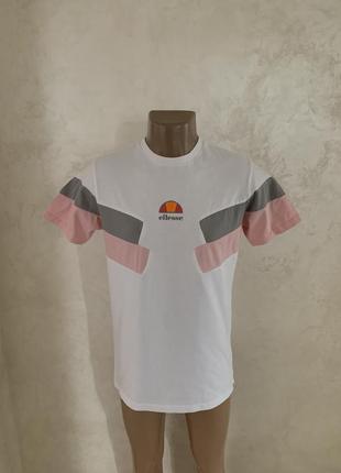 Футболка ellesse біла з логотипом4 фото