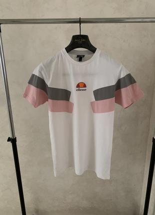 Футболка ellesse біла з логотипом