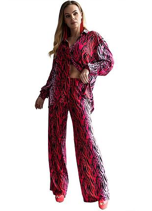 Домашний костюм seth3-q xxl розово-черный (06399935), totalfit